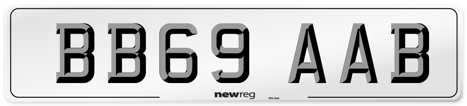 BB69 AAB Number Plate from New Reg